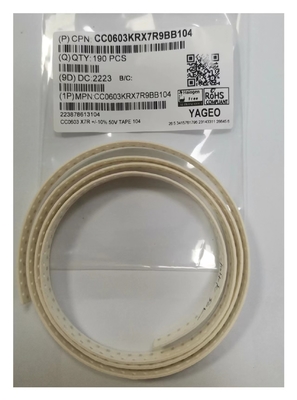 10nF capacitieve weerstandssmd Ceramische Condensatoren 0603 Multilayer 50VDC