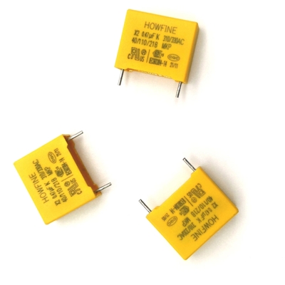 De condensator MPX 474K 310VAC P15mm L4mm van het verminderingsvoltage