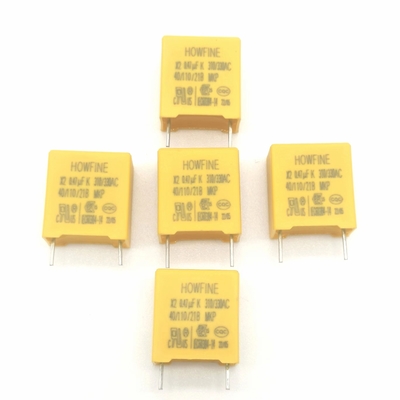 De condensator MPX 474K 310VAC P10mm L4mm van het verminderingsvoltage