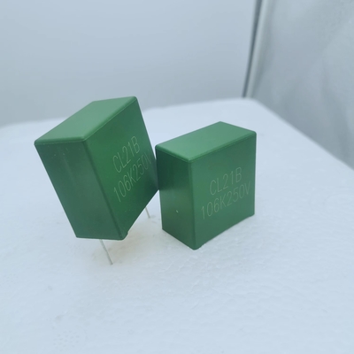 Gemetalliseerde de dooscondensator CL21 van de polyesterfilm   10uF/250VDC