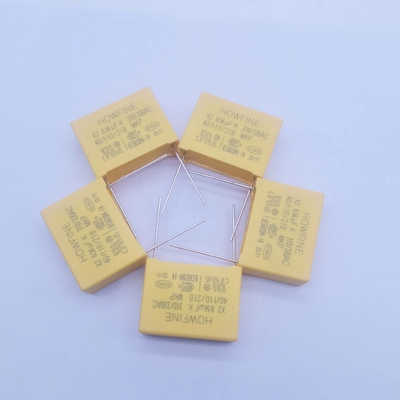 De gele Condensator mpx-X2 0.56UF 310V-330V P22.5MM van de Kleurenveiligheid
