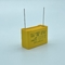 Heatproofhoogte 22.5mm X2-de Brand van de Veiligheidscondensator - vertragers Gele Kleur