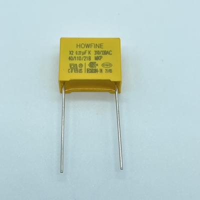 Corrosiebestendige Condensator 0.22uF van de Heatproofpp de Materiële X2 Veiligheid