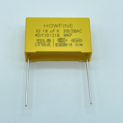De Condensator van de het Polypropyleenfilm van CQC 1.8uF Metalized, de Multifunctionele Condensator van SMD X2